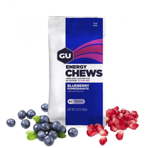 GU Energy Chews 60g Blueberry Pomegranate