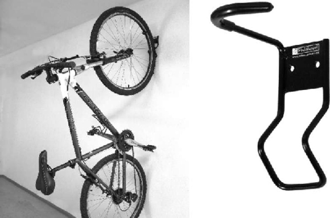 detail Pedálsport DK-K držák kola kolmý