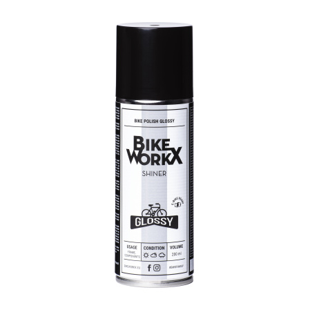 detail BikeWorkx Shiner Glossy sprej 200ml